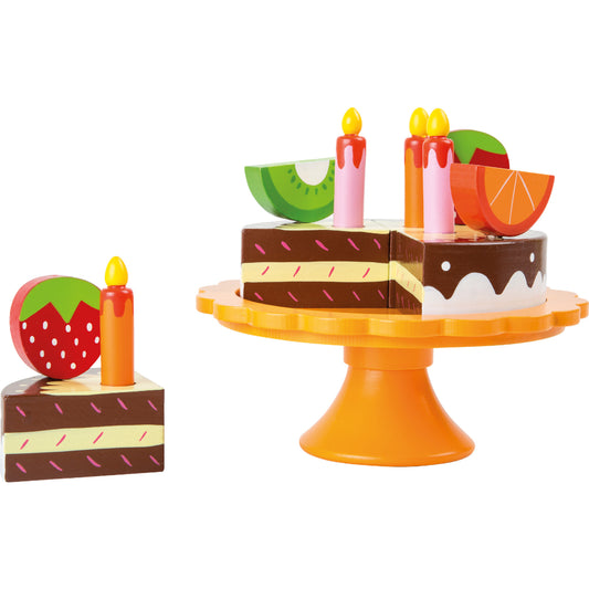 Tort aniversar cu decoraţiuni, Small Foot, 13 piese, 3 ani+