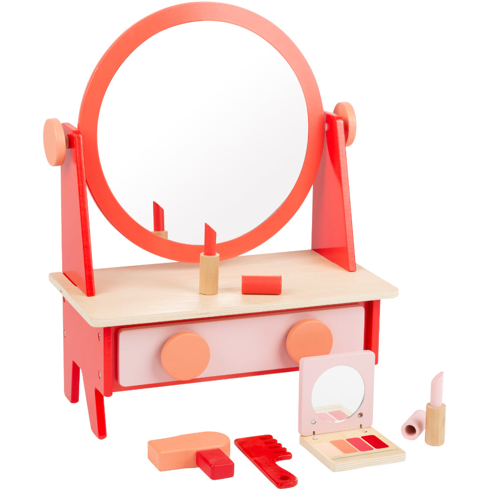 Măsuţă retro de machiaj, Small Foot, cu accesorii, 3 ani+