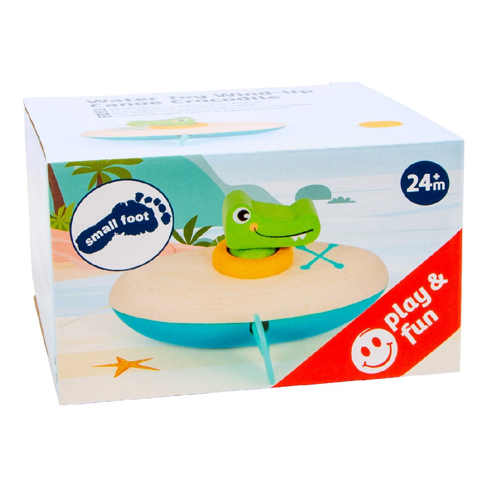 Jucărie de apă, Small Foot, Micul Crocodil cu Canoe, 2 ani+
