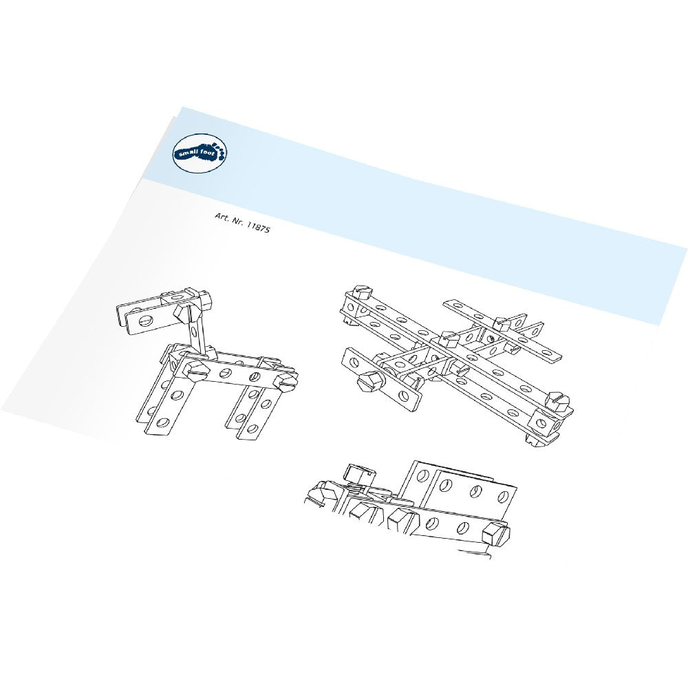 Set construcție cu ustensile, Small Foot, Nordic, 67 piese, 3 ani+