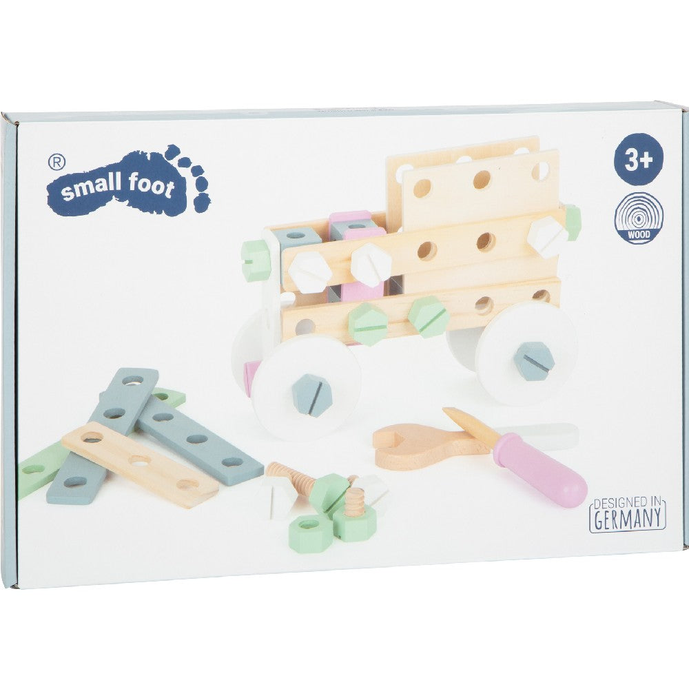 Set construcție cu ustensile, Small Foot, Nordic, 67 piese, 3 ani+