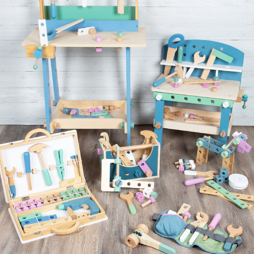 Set construcție cu ustensile, Small Foot, Nordic, 67 piese, 3 ani+