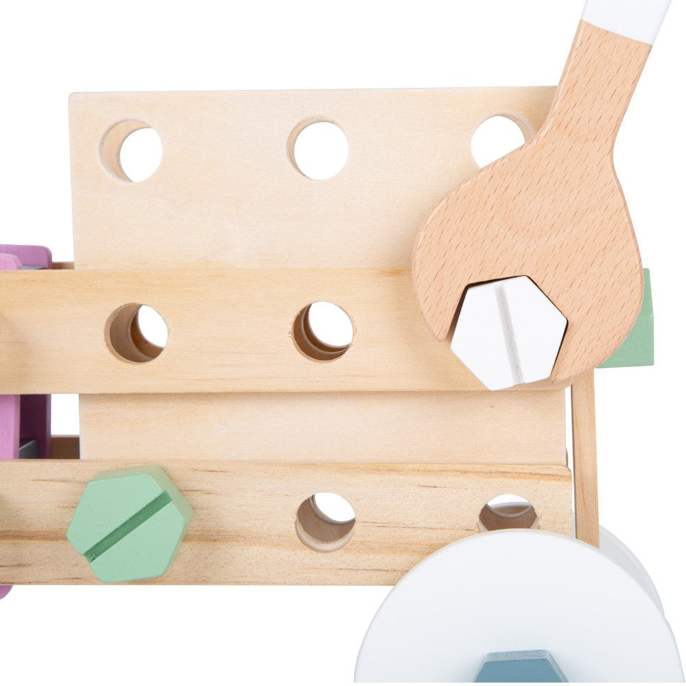 Set construcție cu ustensile, Small Foot, Nordic, 67 piese, 3 ani+