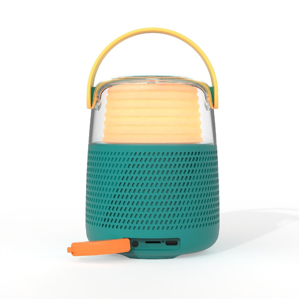 Boxă Bluetooth cu efecte de lumini și microfon, Set Karaoke, MOB Paris, Albastru