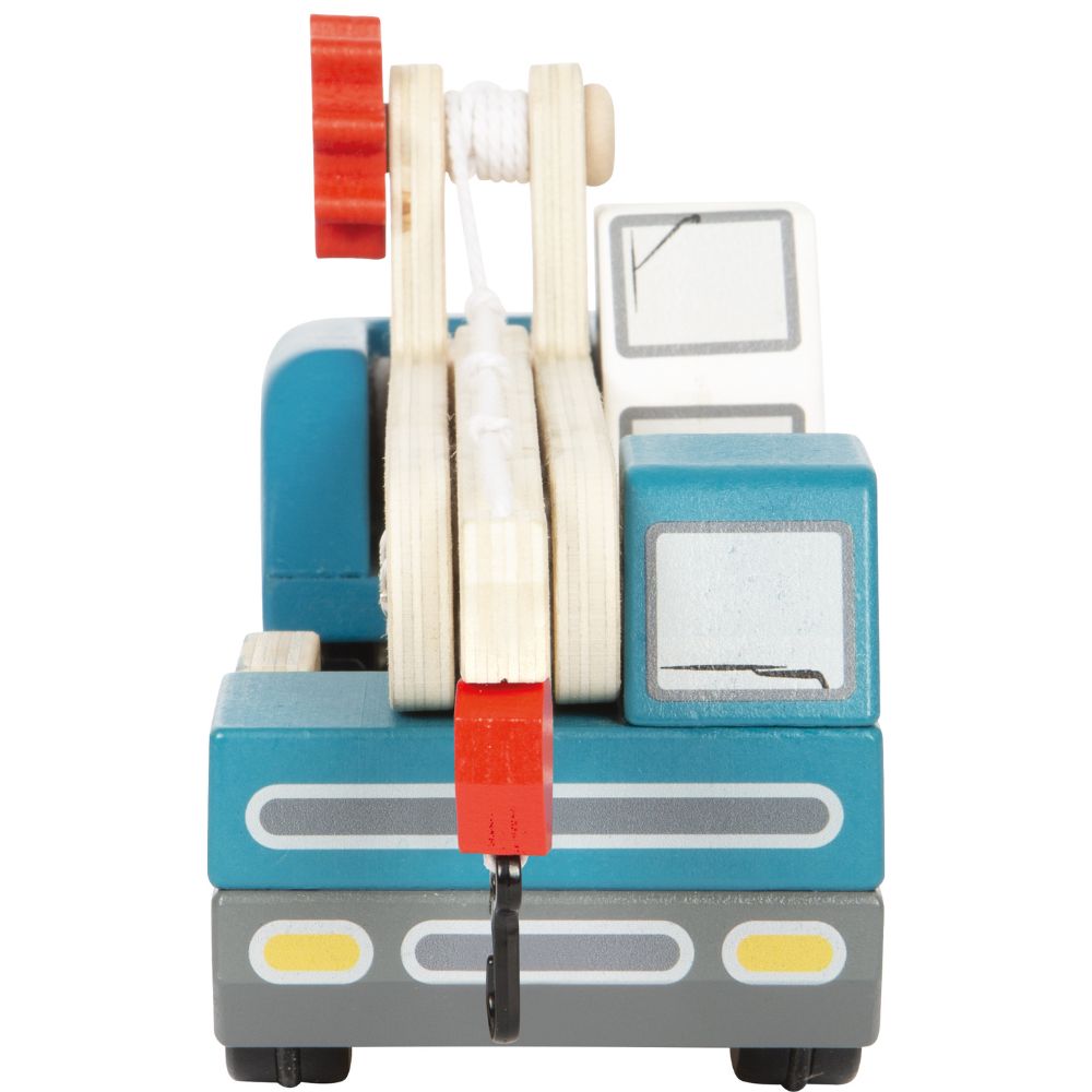 Camion cu macara și palet din lemn, Small Foot, 2 ani+