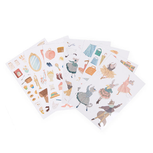 Carte de colorat pentru copii cu 170 stickere, Casa mea, Moulin Roty, 3 ani+