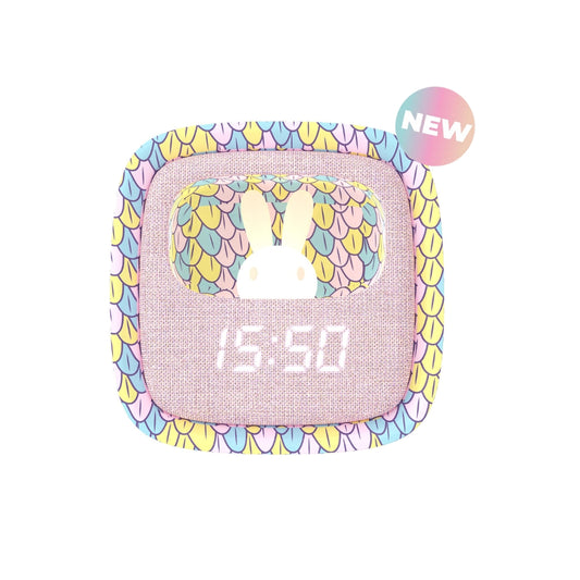 Ceas digital cu lampă de veghe, Billy Mermaid, MOB Paris, 3 ani+