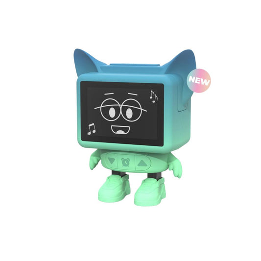 Ceas cu alarmă interactiv și boxă portabilă, Dancing Clock, Albastru, MOB Paris