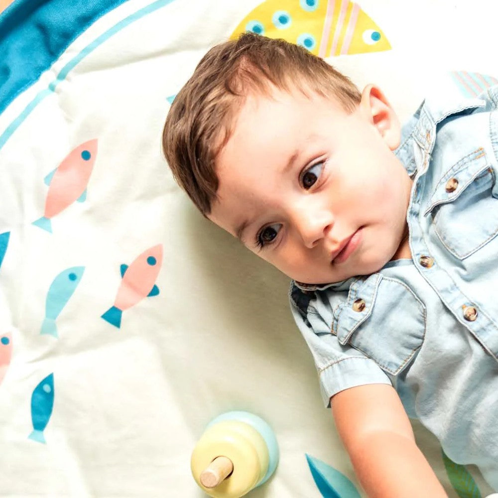 Covoraș de joacă și geantă de depozitare, Play&Go Călătoria Olgăi, Moulin Roty, 0 luni+