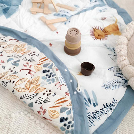 Covoraș de joacă și geantă de depozitare, Sous Mon Baobab, Moulin Roty, 0 luni+