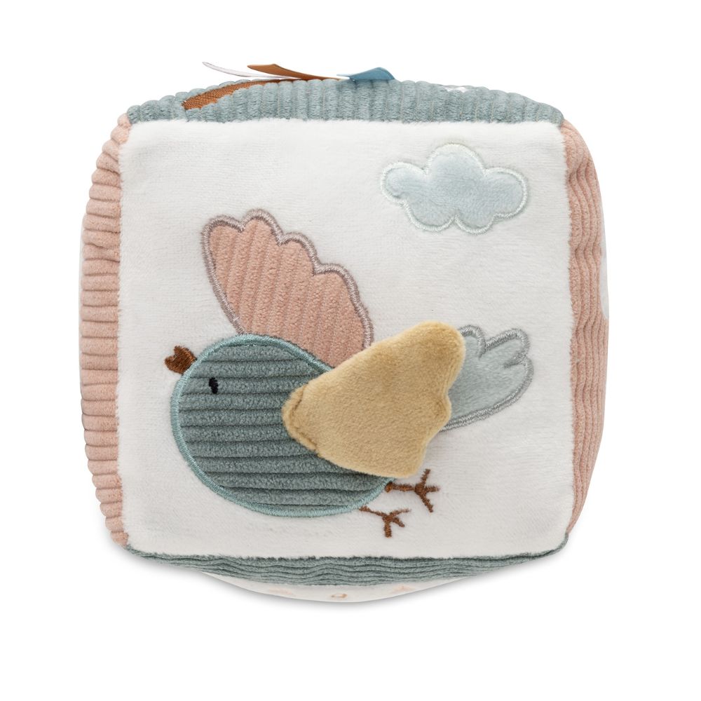 Cub senzorial din pluș cu activități pentru bebeluși. Lovely Birds, Jollein, 10 cm, 0 luni+