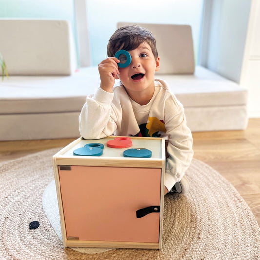 Cutie senzorială din lemn pentru copii, Sensory, Small Foot, 3 ani+