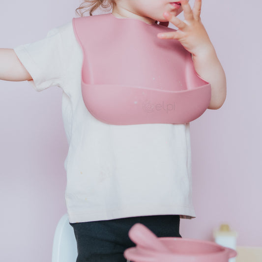 Bavetă silicon diversificare, Elpi, Flamingo, 6 luni+