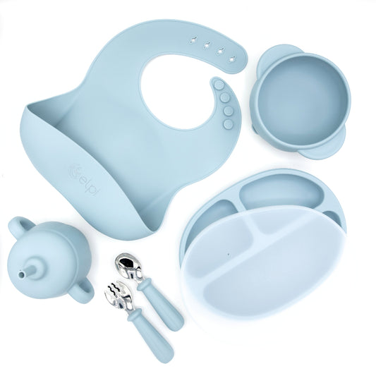 Set complet diversificare, Elpi, Sky, 6 piese, 6 luni+