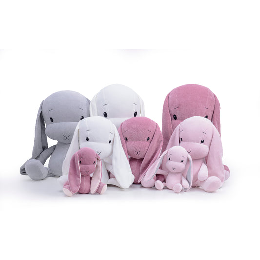 Iepuraș de pluș, Effiki, Roz închis, 35 cm