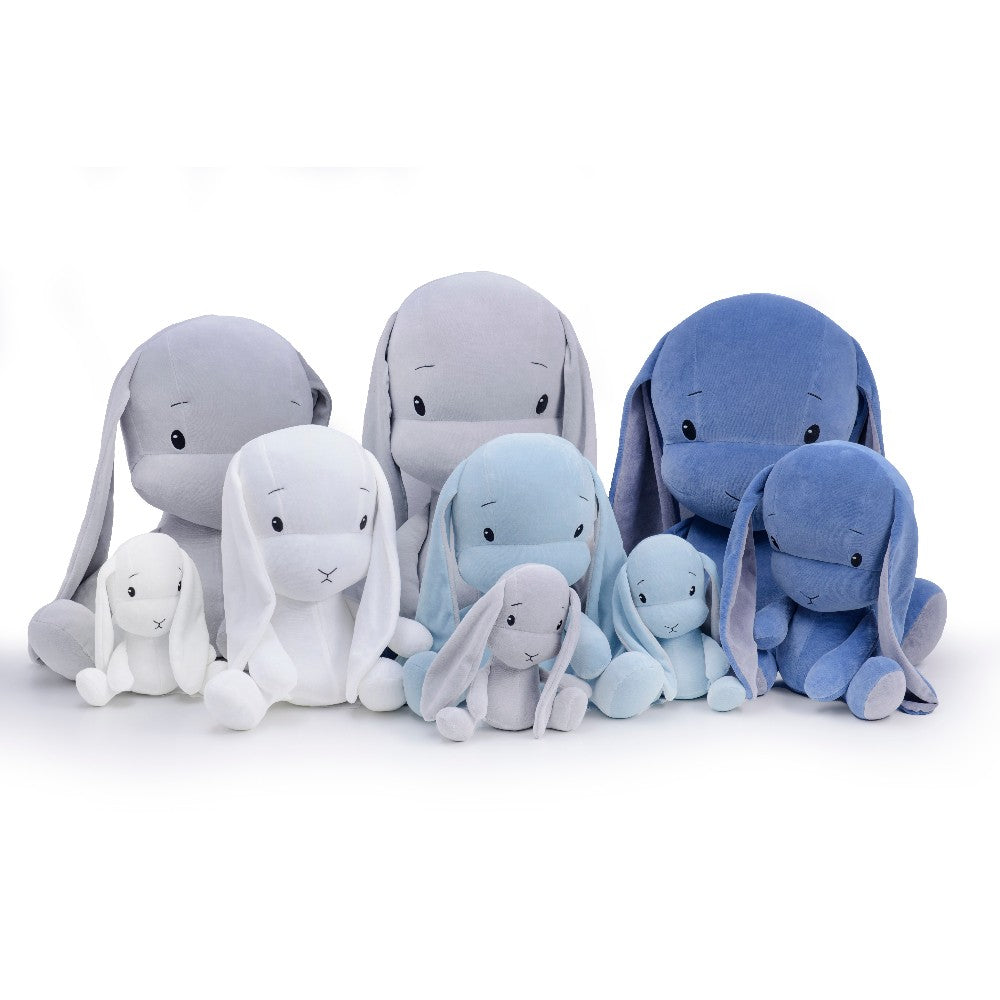 Iepuraș de pluș, Effiki, Albastru, 20 cm