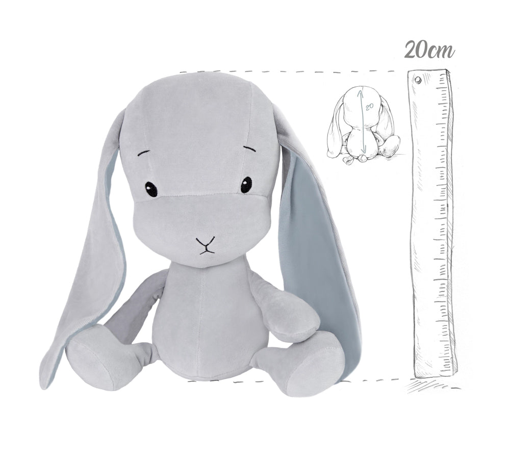 Iepuraș de pluș Effiki, Roz închis, 20 cm