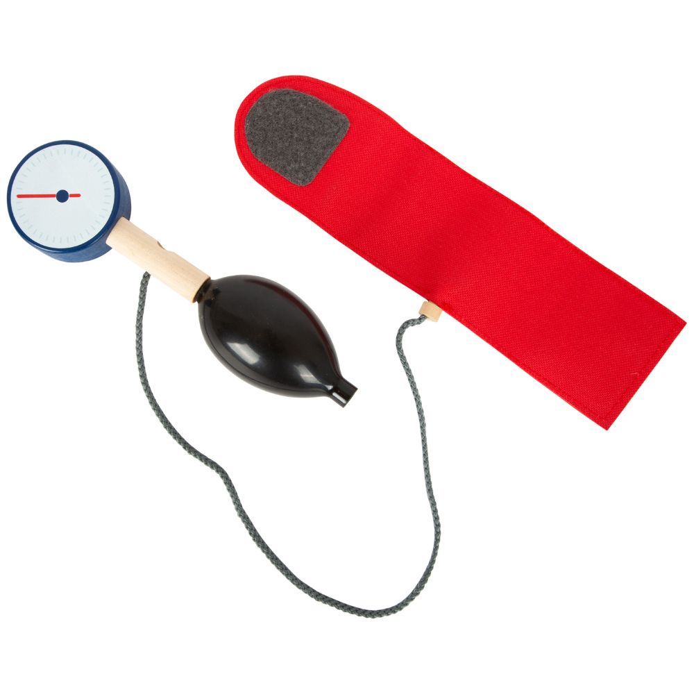 Geantă de doctor cu accesorii din lemn, Small Foot, 18 piese, 3 ani+