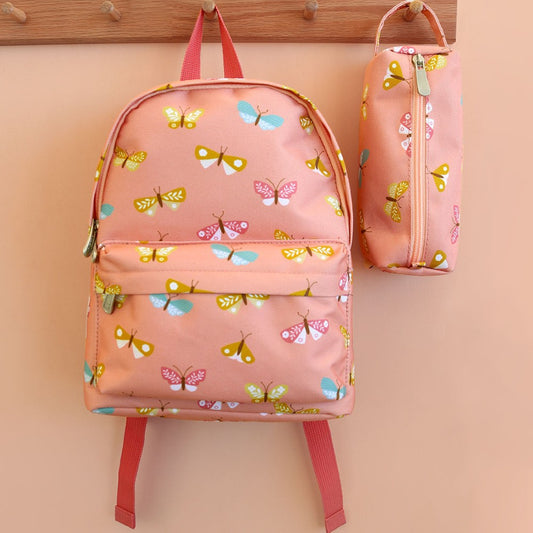 Ghiozdan copii, Fluturași, A Little Lovely Company, 3-5 ani, 23,5x30 cm