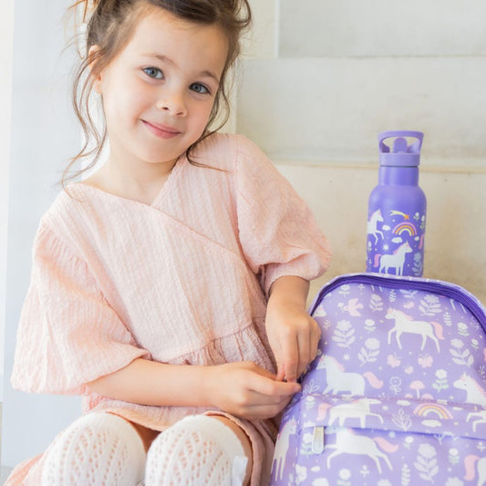 Ghiozdan copii, Unicorn, A Little Lovely Company, 3-5 ani, 23,5x30 cm