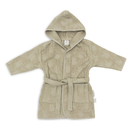 Halat de baie copii din bumbac, Miffy Jacquard - Olive Green, Jollein,OEKO-TEX, 1-2 ani