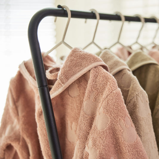 Halat de baie copii din bumbac, Miffy Jacquard - Wild Rose, Jollein,OEKO-TEX, 1-2 ani