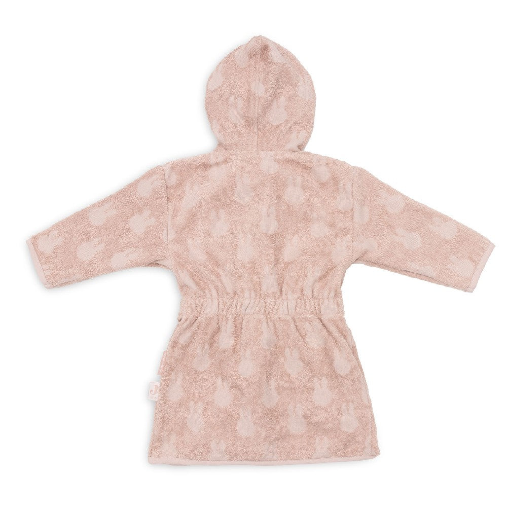 Halat de baie copii din bumbac, Miffy Jacquard - Wild Rose, Jollein, OEKO-TEX, 3-4 ani