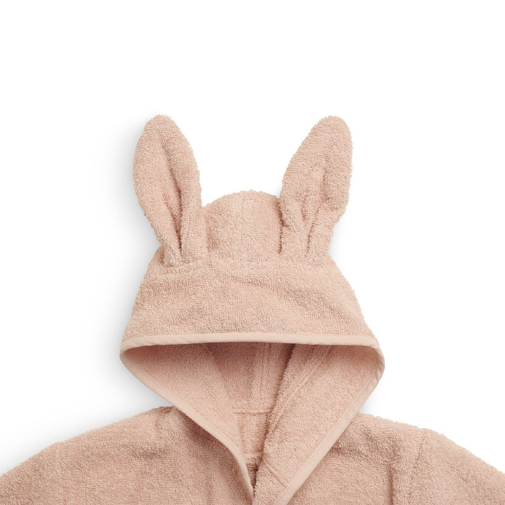 Halat de baie copii din bumbac, Pale Pink, Jollein, 1-2 ani