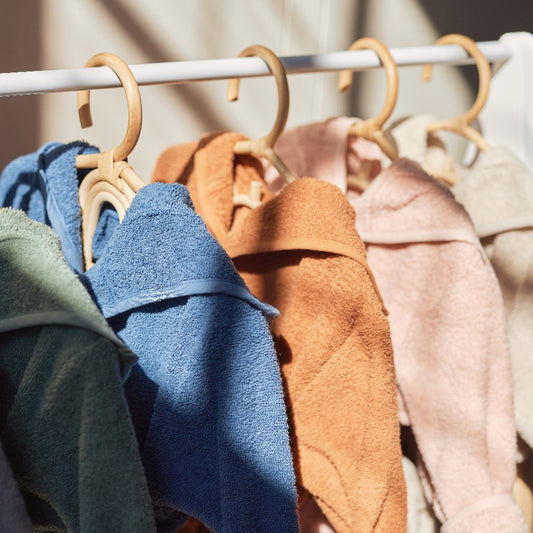 Halat de baie copii din bumbac, Pale Pink, Jollein, 1-2 ani