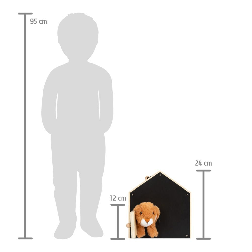 Iepuraș de pluș cu căsuță cu gard de plasă și accesorii, Small Foot, 16 piese, 3 ani+