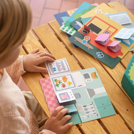Set creativ Găsește și lipește, APLI, 3 ani+