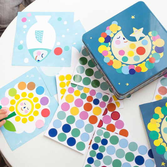 Joc creativ cu autocolante, Moon, APLI, 3 ani+