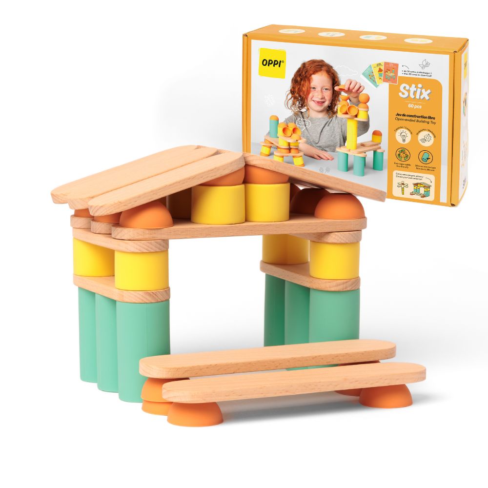 Joc de construcție, Stix, OPPI, 60 piese, 2 ani+