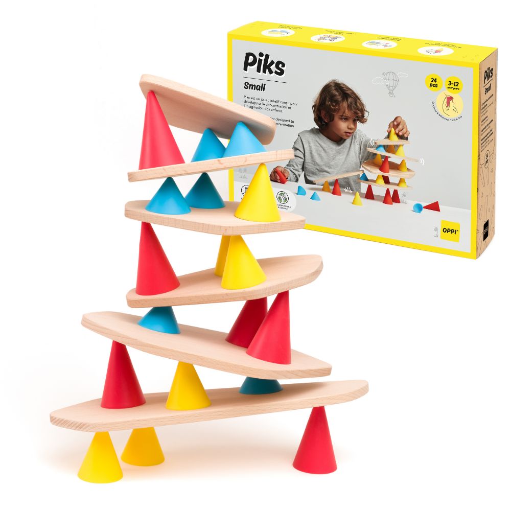 Joc de construcție, Piks, OPPI, Kit Mic, 24 piese, 3 ani+