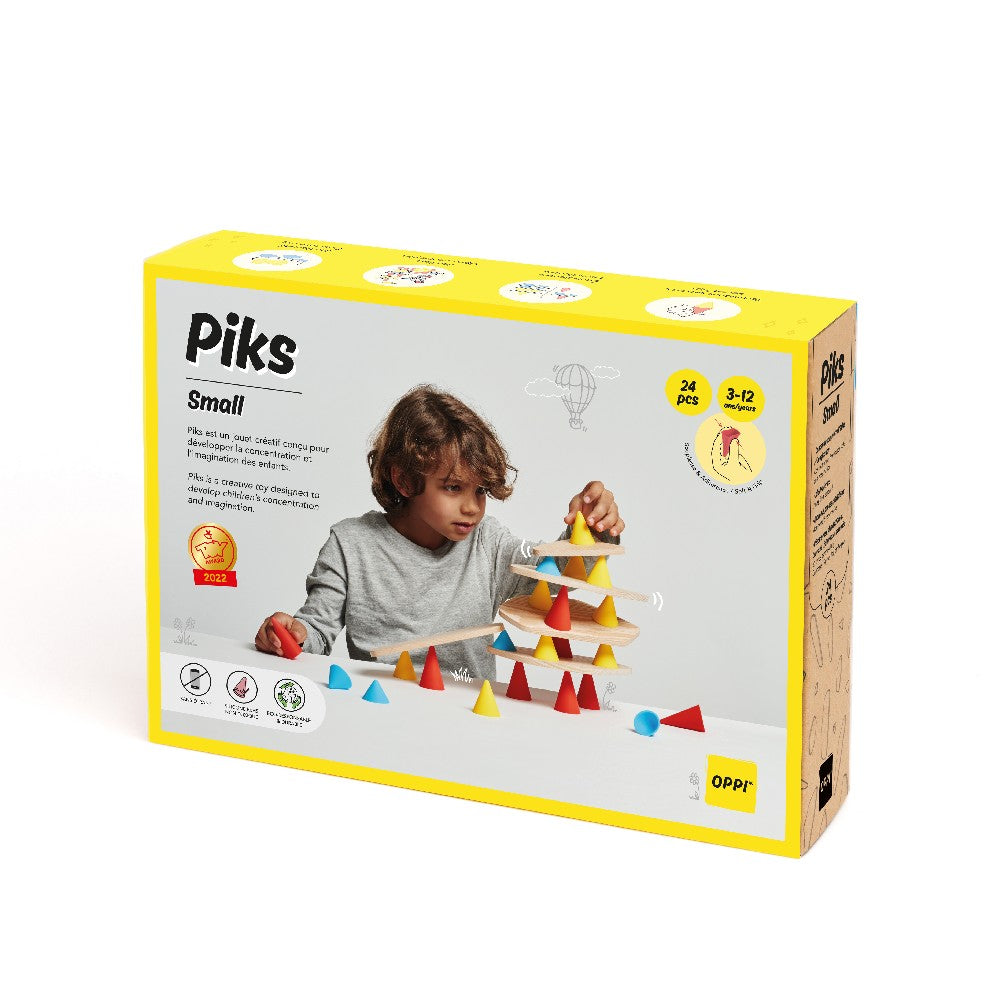 Joc de construcție, Piks, OPPI, Kit Mic, 24 piese, 3 ani+