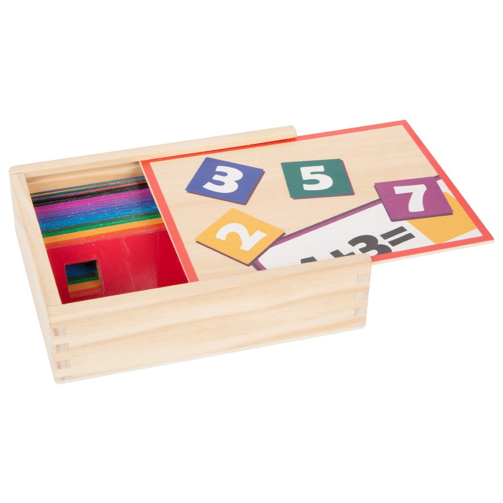 Joc de învățare matematică, Puzzle din lemn de asociere, Small Foot, 121 piese, 6 ani+