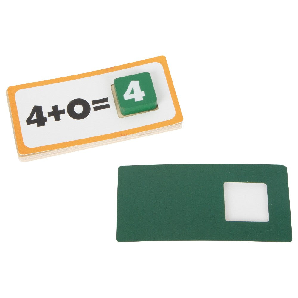 Joc de învățare matematică, Puzzle din lemn de asociere, Small Foot, 121 piese, 6 ani+