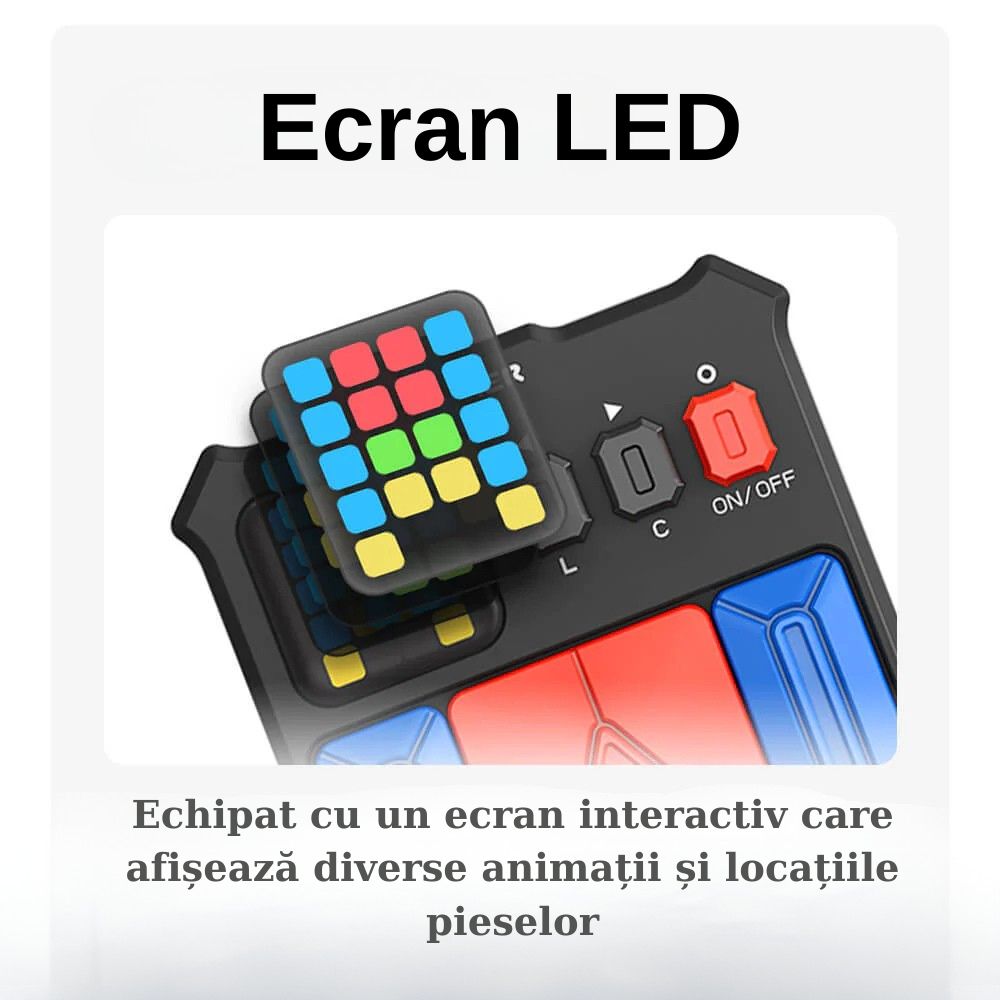Joc de puzzle electronic de strategie și logică, Super Slide, GiiKER, 6 ani+