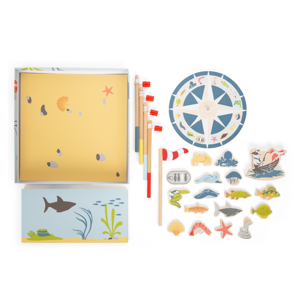 Joc de societate magnetic de pescuit, "4 Friends", Small Foot, 3 ani+