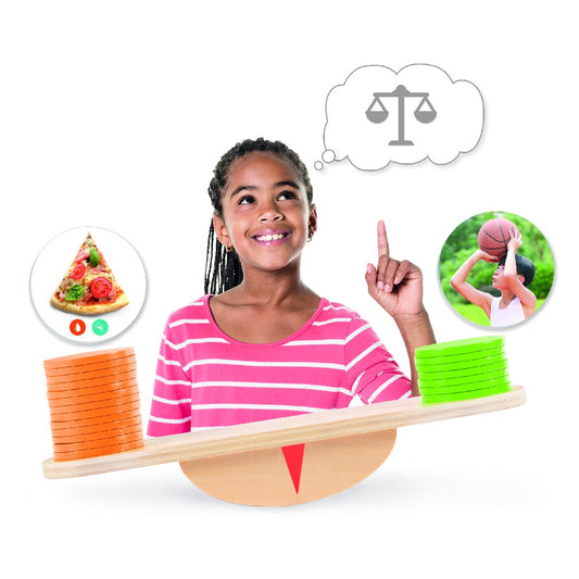 Joc educativ, Echilibrul energiei corpului: activități fizice și alimentație, Akros, 4-8 ani