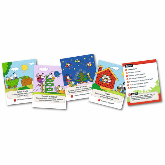 Joc educativ - Bobiță și Buburuză, MemoRace, 1-6 jucători, 3 ani+