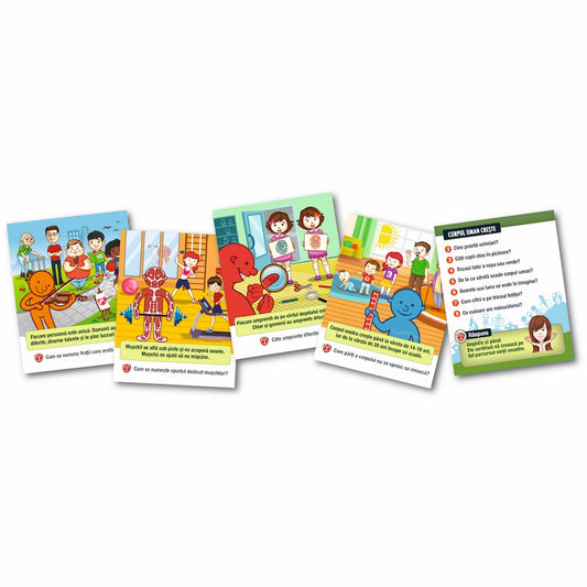 Joc educativ - Corpul meu sănătos, MemoRace, 1-6 jucători, 5 ani+