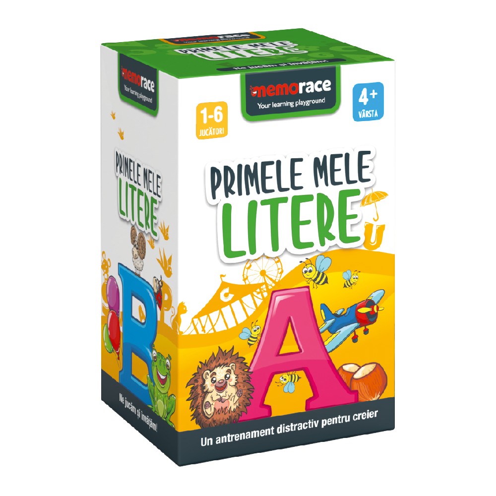 Joc educativ - Primele mele litere, MemoRace, 1-6 jucători, 4 ani+