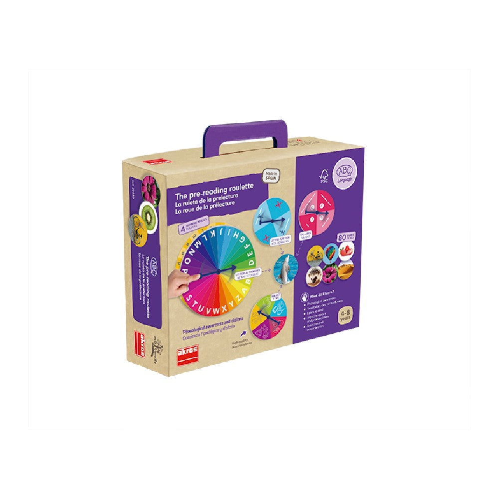 Joc educativ, Ruletă pre-lectură, Akros, 4 ani+