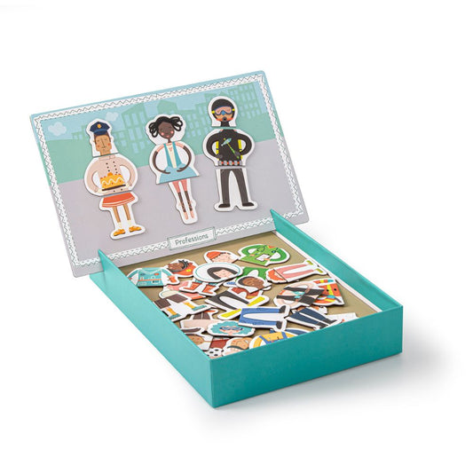 Joc educativ cu piese magnetice,Profesii, 36 piese, APLI, 3 ani+