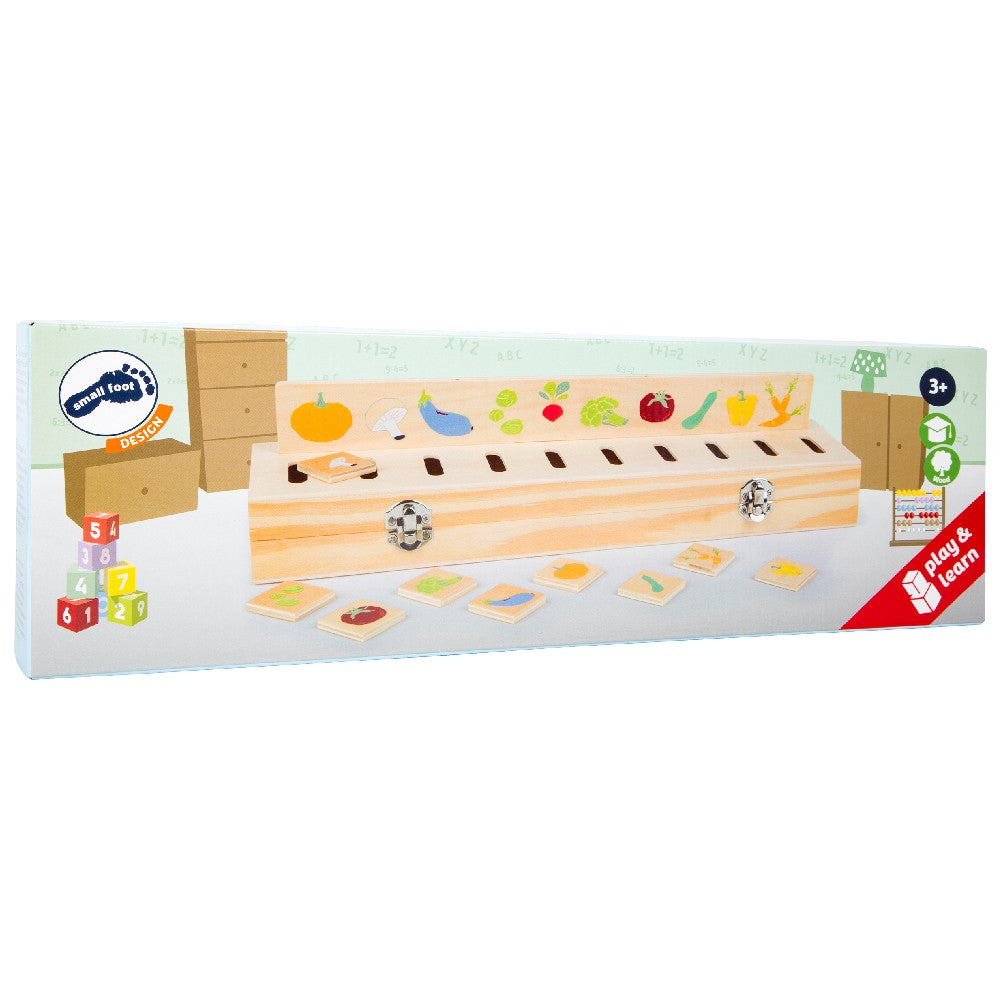 Joc educativ Casetă de sortare a imaginilor, Educate, Small Foot, 23 piese, 3 ani+