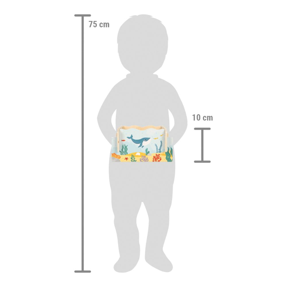 Joc magnetic cu peștișori din lemn pentru copii, Safari, Small Foot, 3 ani+