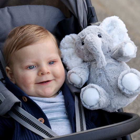 Jucărie de pluș cu sunete liniștitoare, Elliot Elephant™ On The Go, Cloud B, 0 luni+