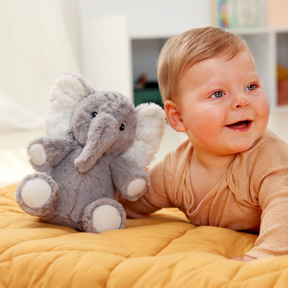 Jucărie de pluș cu sunete liniștitoare, Elliot Elephant™ On The Go, Cloud B, 0 luni+