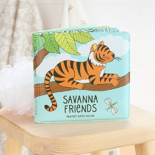 Jucărie de baie - Cartea magică , Savana Friends, A Little Lovely Family
